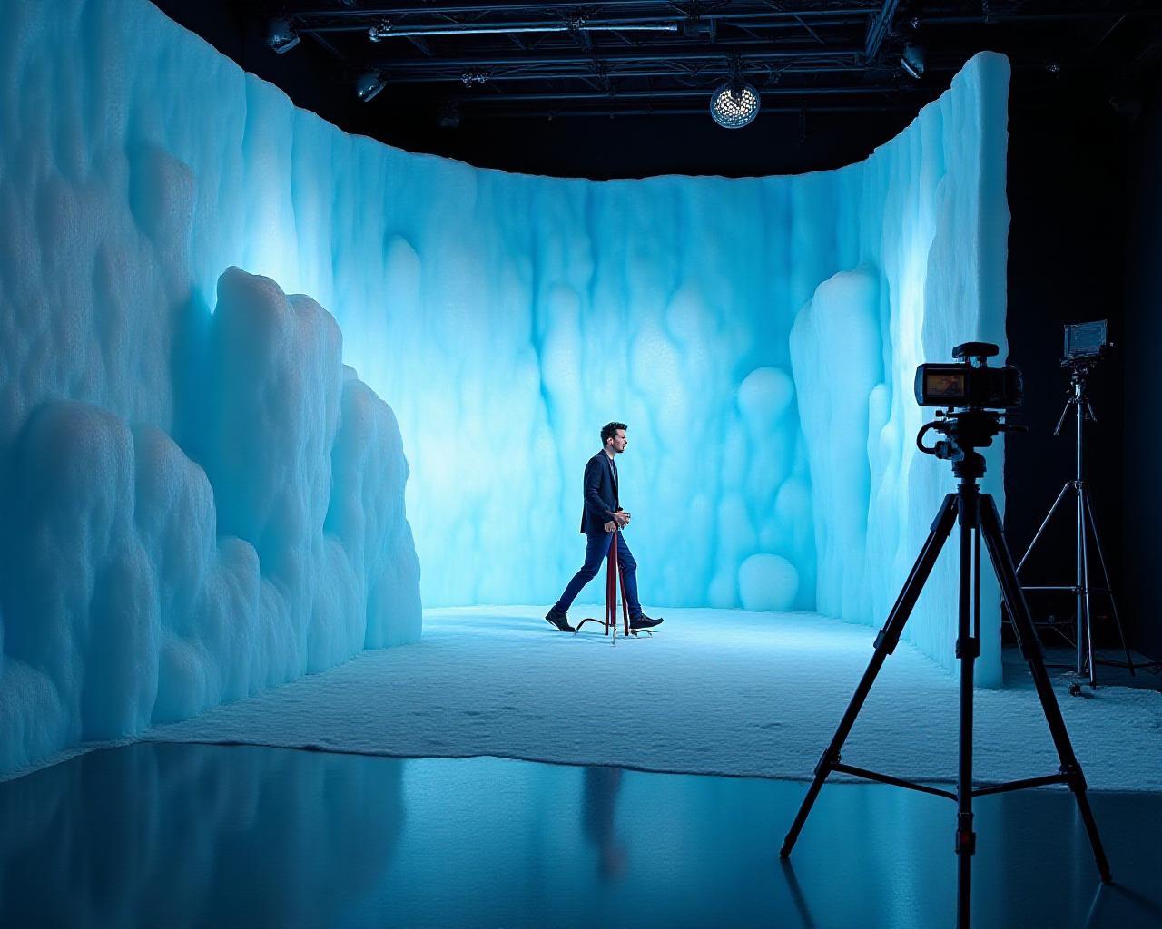 Artistic representation of a photography studio at Glacify Studios