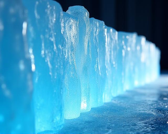 Ethereal glacier sculpture in our studio
